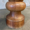 Pair of 1960's Oakwood Swivel Stools