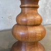 Pair of 1960's Oakwood Swivel Stools