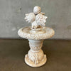 Vintage Cement Angel Bird Bath