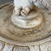 Vintage Cement Angel Bird Bath