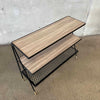 1950's Wrought Iron Three Tier Shelf Rack