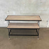 1950's Wrought Iron Three Tier Shelf Rack