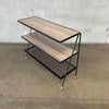 1950's Wrought Iron Three Tier Shelf Rack