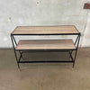 1950's Wrought Iron Three Tier Shelf Rack