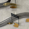 Mid Century Modern Music Notes Metal Sculpture By Curtis Jere