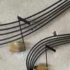 Mid Century Modern Music Notes Metal Sculpture By Curtis Jere