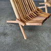 Pair of Solid Teak "Molino" Fording Lawn Chair