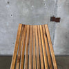 Pair of Solid Teak "Molino" Fording Lawn Chair