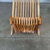 Pair of Solid Teak "Molino" Fording Lawn Chair
