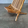 Pair of Solid Teak "Molino" Fording Lawn Chair