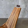 Pair of Solid Teak "Molino" Fording Lawn Chair