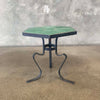Catalina Green Tile Table on Hand Forged Wrought Iron Base