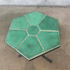 Catalina Green Tile Table on Hand Forged Wrought Iron Base