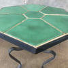 Catalina Green Tile Table on Hand Forged Wrought Iron Base