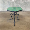 Catalina Green Tile Table on Hand Forged Wrought Iron Base