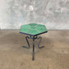 Catalina Green Tile Table on Hand Forged Wrought Iron Base