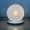 Venini Table Lamp Swirl Glass Globe By Murano, Italy c. 1980's