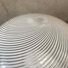 Venini Table Lamp Swirl Glass Globe By Murano, Italy c. 1980's
