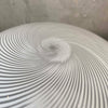 Venini Table Lamp Swirl Glass Globe By Murano, Italy c. 1980's