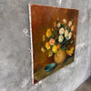 Vintage Still Life Painting With Flowers