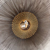 Brutalist Metal Sunburst Mirror