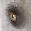 Brutalist Metal Sunburst Mirror