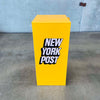 New York Post Vinyl Record Stand Recycled Newspaper Box