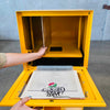 New York Post Vinyl Record Stand Recycled Newspaper Box