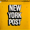 New York Post Vinyl Record Stand Recycled Newspaper Box