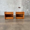 Pair of Solid Oak Nightstands