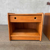 Pair of Solid Oak Nightstands