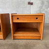 Pair of Solid Oak Nightstands