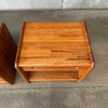 Pair of Solid Oak Nightstands