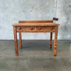 Antique Solid Oak Library Table / Desk