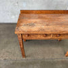 Antique Solid Oak Library Table / Desk