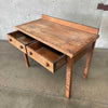 Antique Solid Oak Library Table / Desk