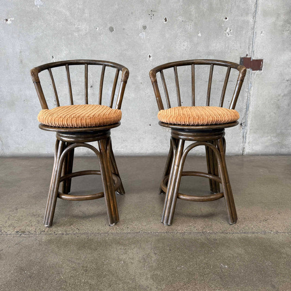 Pair of Vintage Swivel Bar Stools