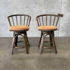 Pair of Vintage Swivel Bar Stools