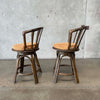 Pair of Vintage Swivel Bar Stools