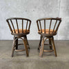 Pair of Vintage Swivel Bar Stools