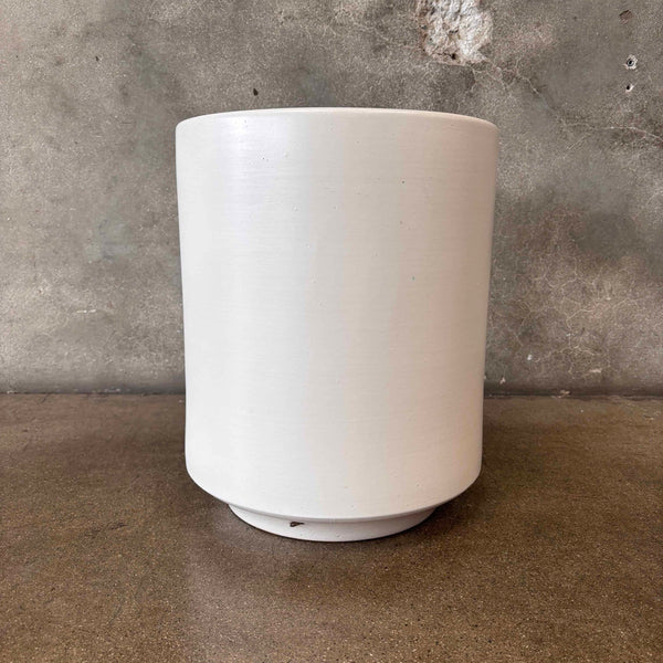 Gainey Tall White Garden Pot - AS IS -