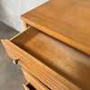 LA Period Five Drawer Blonde Mid Century Modern Highboy