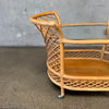 Vintage Boho Bamboo Bar Cart