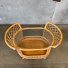 Vintage Boho Bamboo Bar Cart