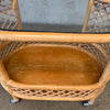 Vintage Boho Bamboo Bar Cart