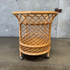 Vintage Boho Bamboo Bar Cart