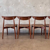 Set of Eight Harry Ostegaard Dining Chairs