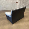 Nicoletti Salotti Italian Post Modern Leather Lounge Chair Circa 1980s