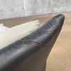Nicoletti Salotti Italian Post Modern Leather Lounge Chair Circa 1980s