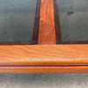 Mid Century Walnut & Smoked Glass Coffee Table